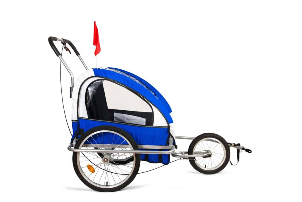 Kids’ bike trailer for rent